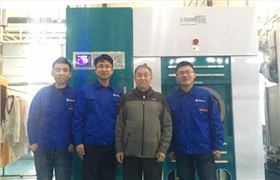 尤薩助力客來安洗衣工廠四臺(tái)40kg大型干洗機(jī)！